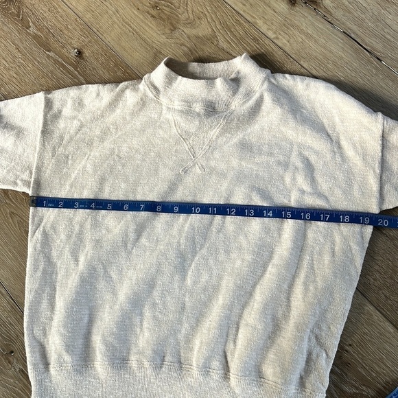 Madewell Mockneck Cream Knit Pullover Sweater - Picture 9 of 10